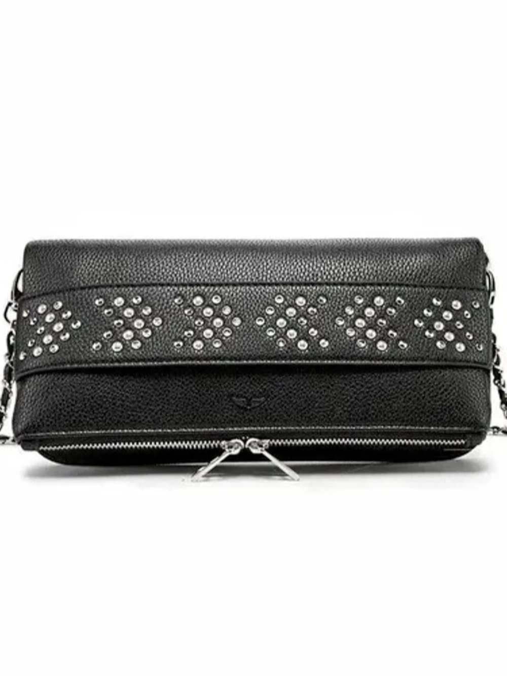 Zadig & Voltaire Rock Studs Clutch Black Studded Crossbody